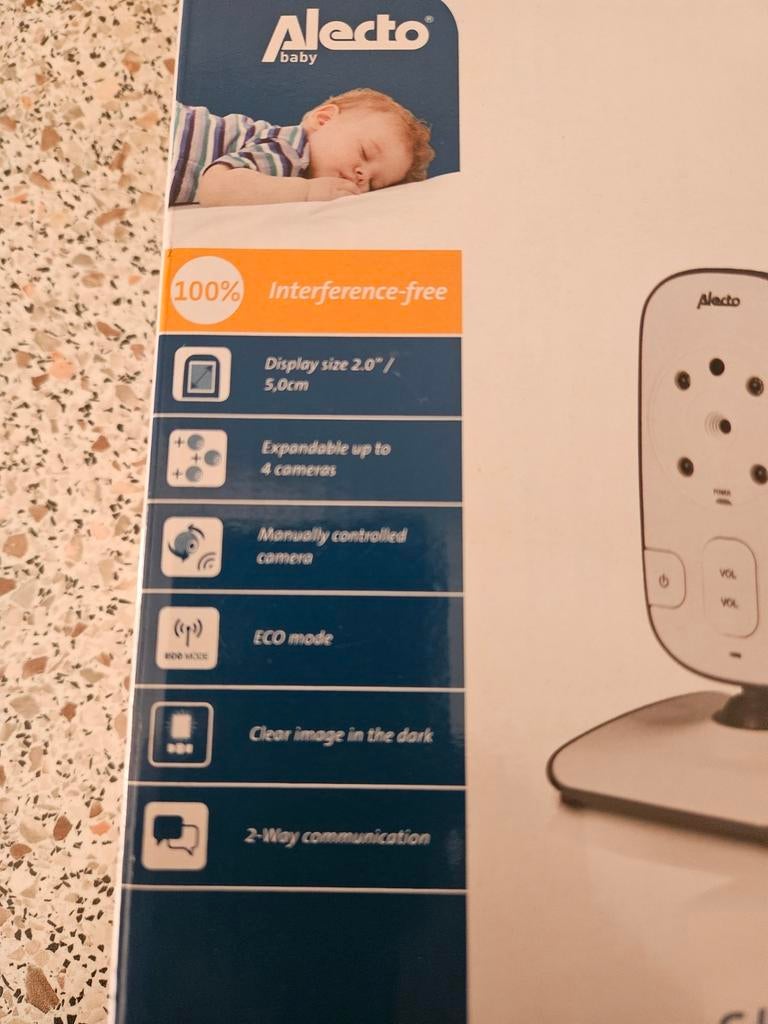 Babyfoon alecto  in goede staat, Ophalen of Verzenden, Zo goed als nieuw, 250 meter of meer