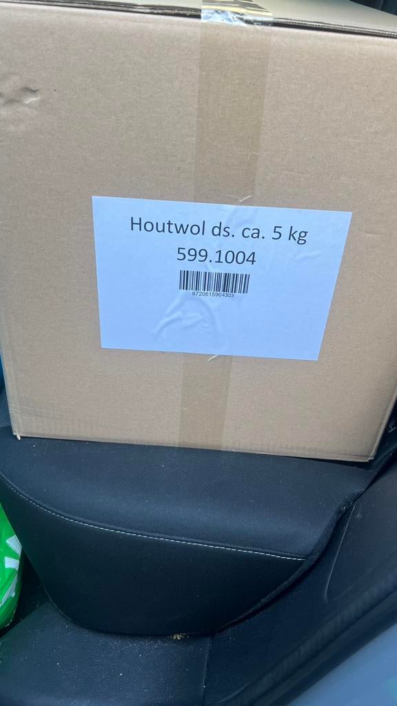 Houtwol 5 kg nieuw, Ophalen, Nieuw