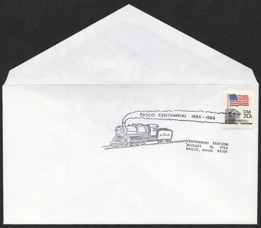 Spoor (11) - USA - Pasco Centennial 1884-1984, Verzenden, Envelop
