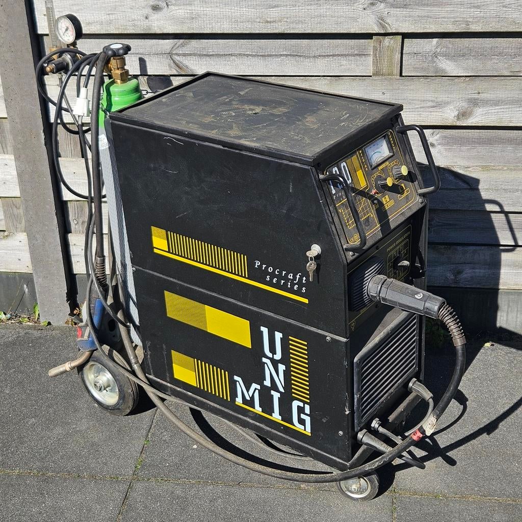 UNIMIG 190 Procraft Series lasapparaat – MIG/MAG, Ophalen, Gebruikt, 150 tot 250 ampère, Co2