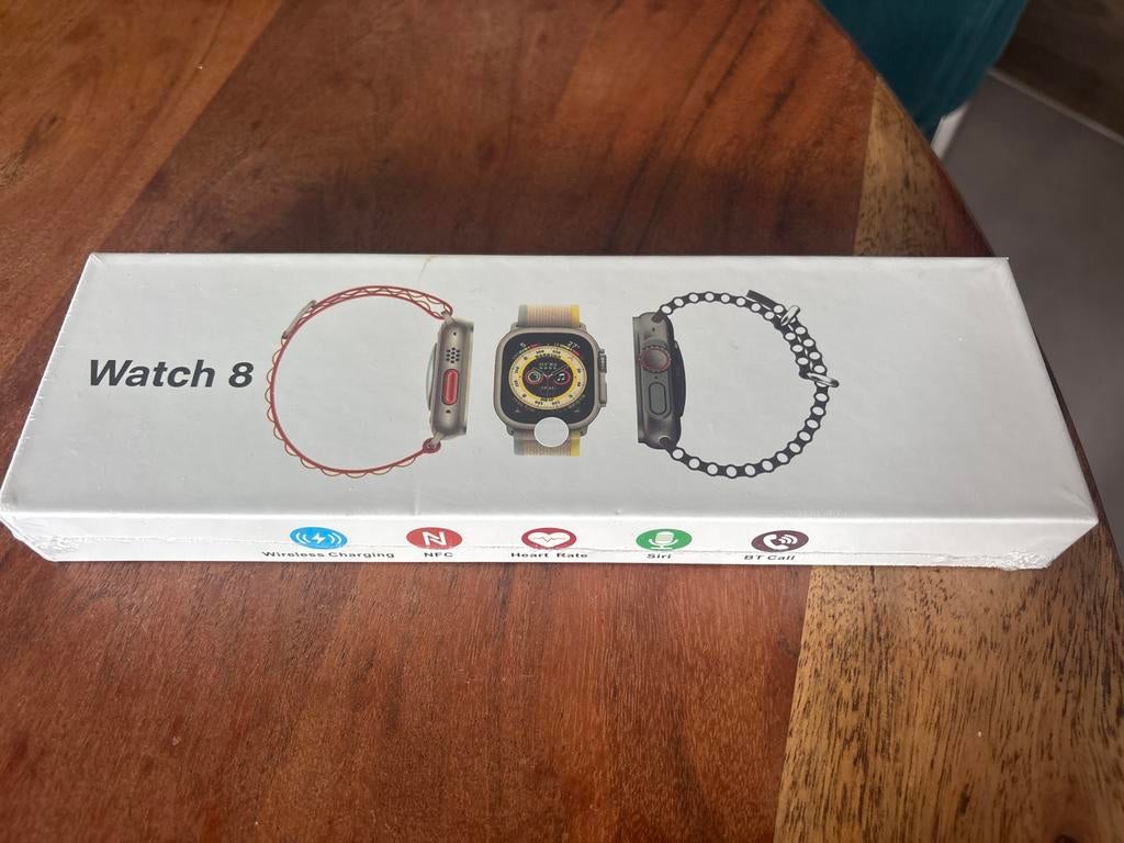 Smartwatch Watch 8 Titanium Case 49MM - Nieuw in doos, Ophalen of Verzenden, Hartslag, Nieuw, Wit