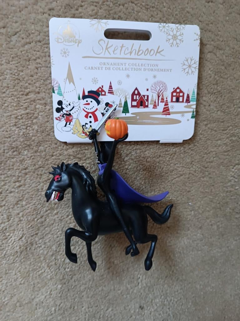 Ichabod Crane Sleepy Hollow Disney Kerst Ornament, Ophalen of Verzenden, Nieuw, Beeldje of Figuurtje