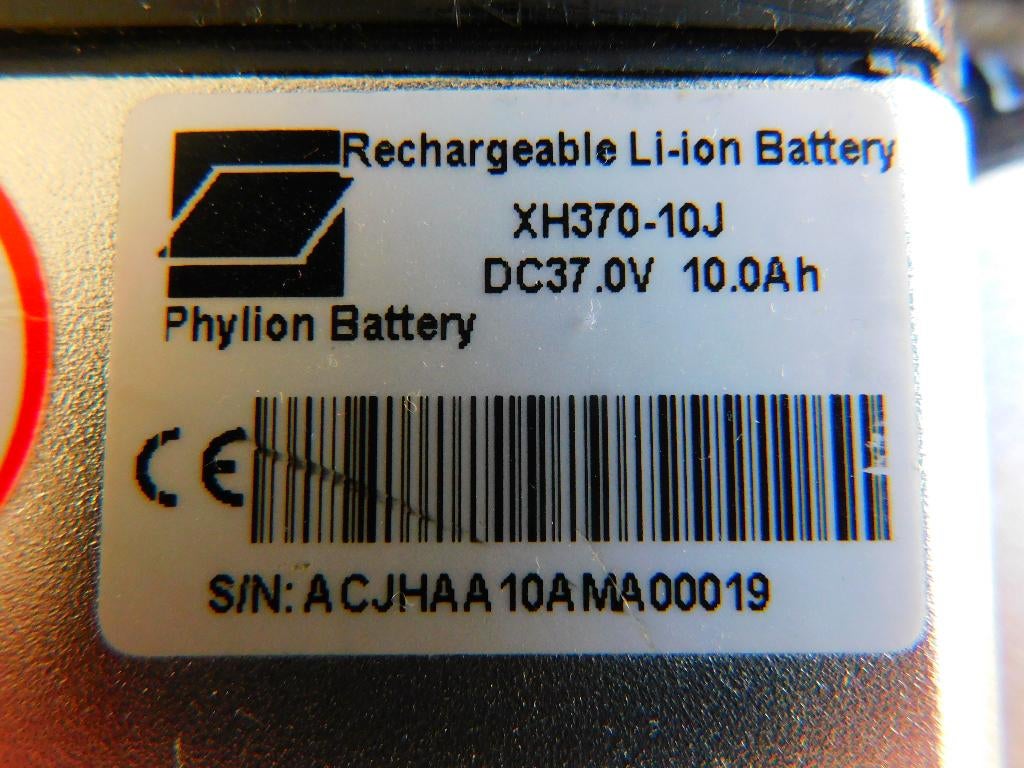 E BIKE FIETS ACCU MERK PHYLION, Ophalen, Gebruikt