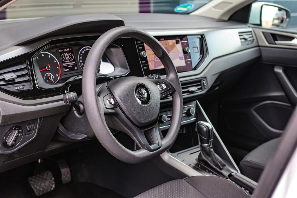 Volkswagen Polo 1.0 TSI Comfortline *ACC*DSG*Stoelverwarming, Stof, Gebruikt, 95 pk, Wit