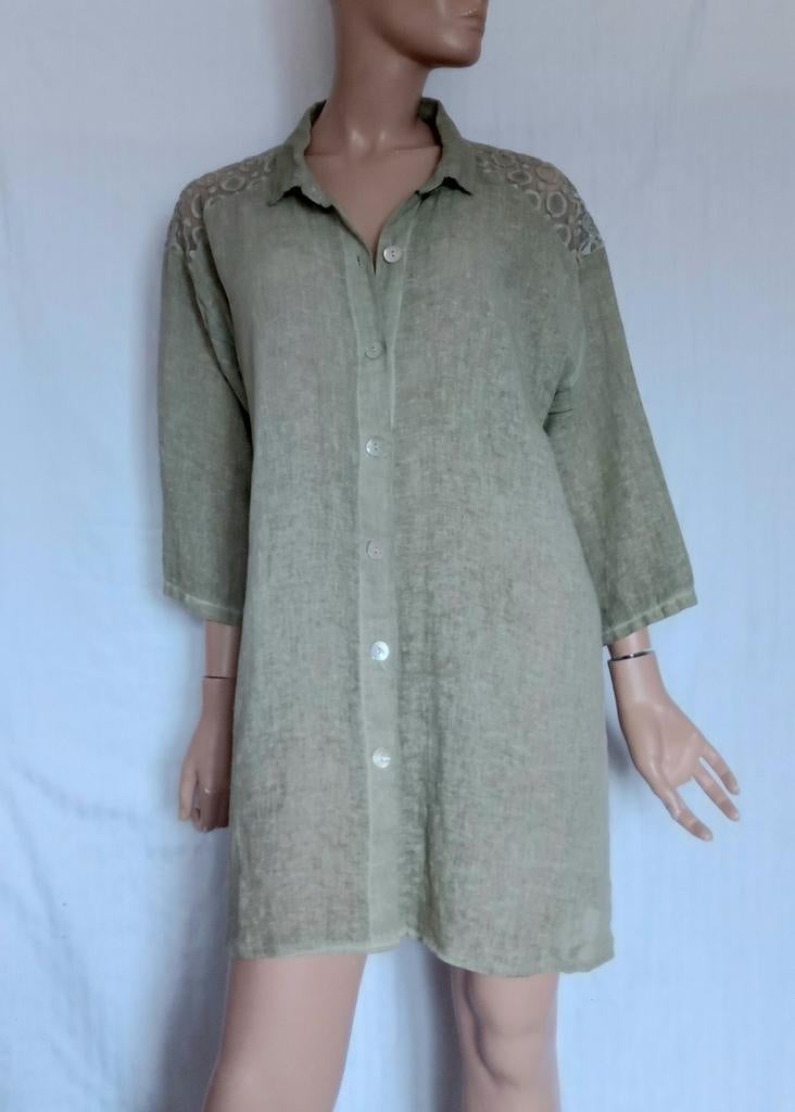 GINA LAURA Lange Blouse , Maat XXL, Verzenden, Zo goed als nieuw, Maat 46/48 (XL) of groter, Groen