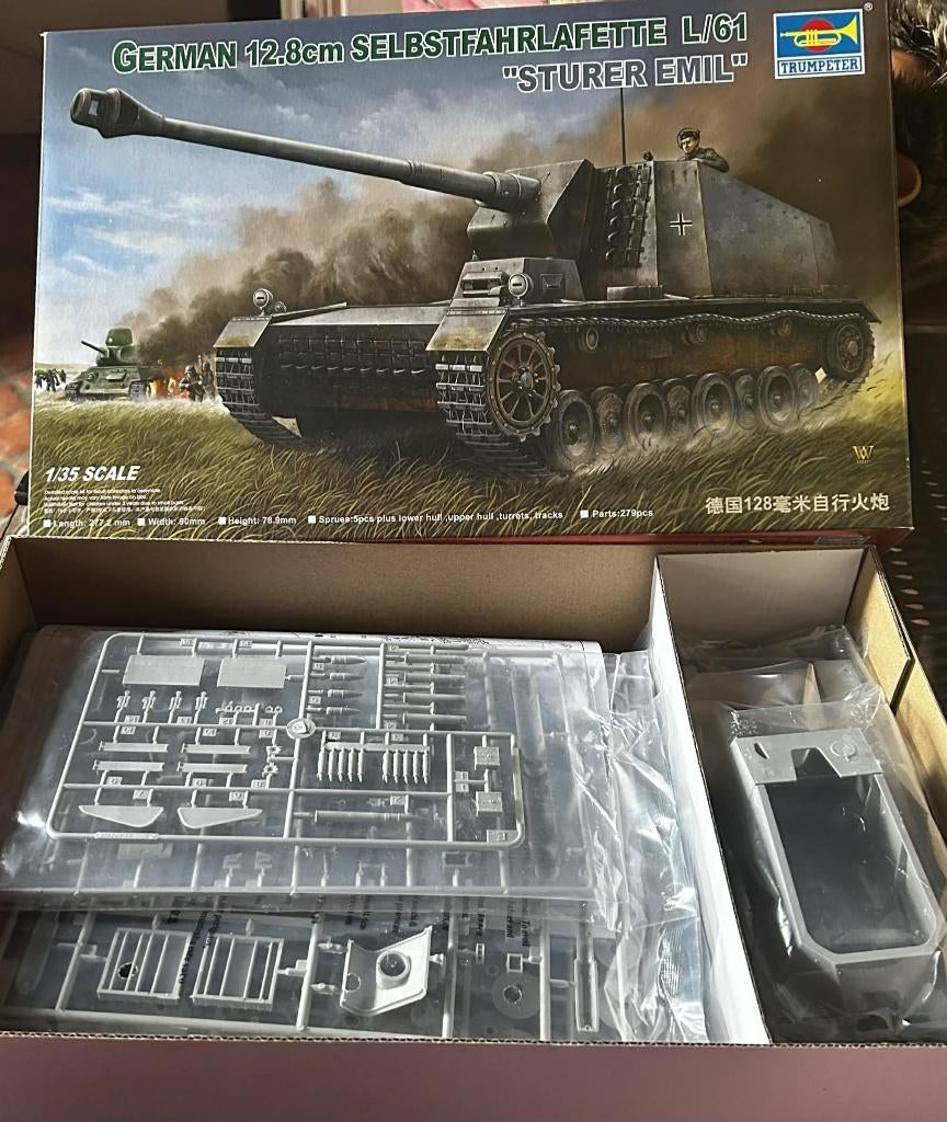 NIEUW Trumpeter Sturer Emil, Overige merken, Tank, Verzenden, 1:32 tot 1:50