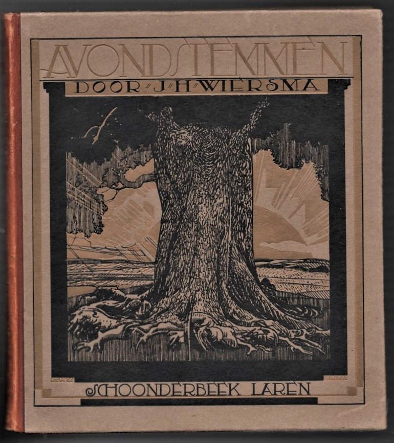 Avondstemmen ~ Wiersma ~1923 ~ Bandontwerp Henri v.d. Velde, Boeken, Verzenden, Gelezen, Eén auteur