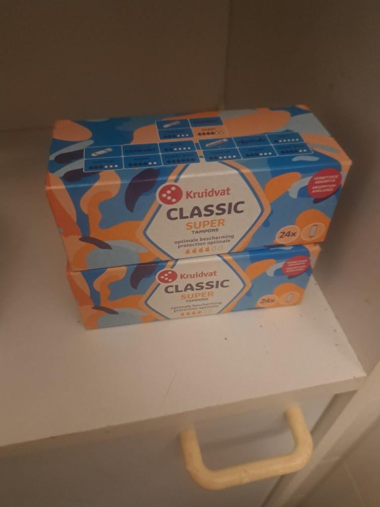 2 pakjes tampons super kruidvat nieuw, Ophalen, Nieuw, Overige typen