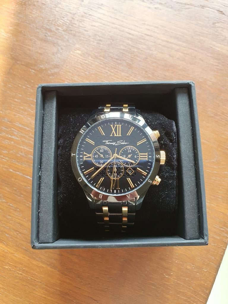 Black Gold Thomas Sabo watch, Overige merken, Staal, Staal, Polshorloge