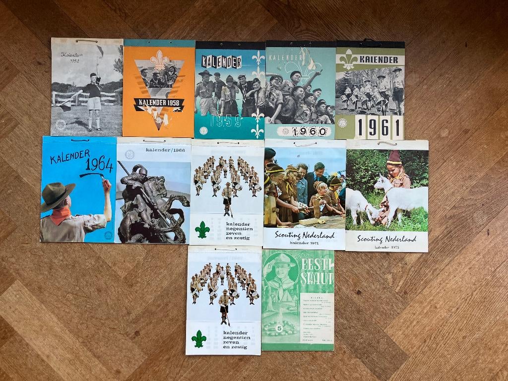 11 scouting Nederland kalender + tijdschrift 1938 padvinders, Ophalen of Verzenden, Gebruikt, Boek of Tijdschrift