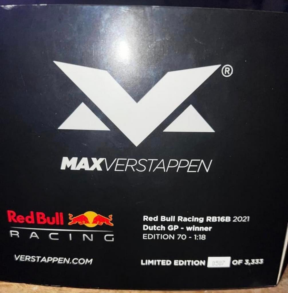 Max verstappen, Ophalen of Verzenden, Zo goed als nieuw, Formule 1
