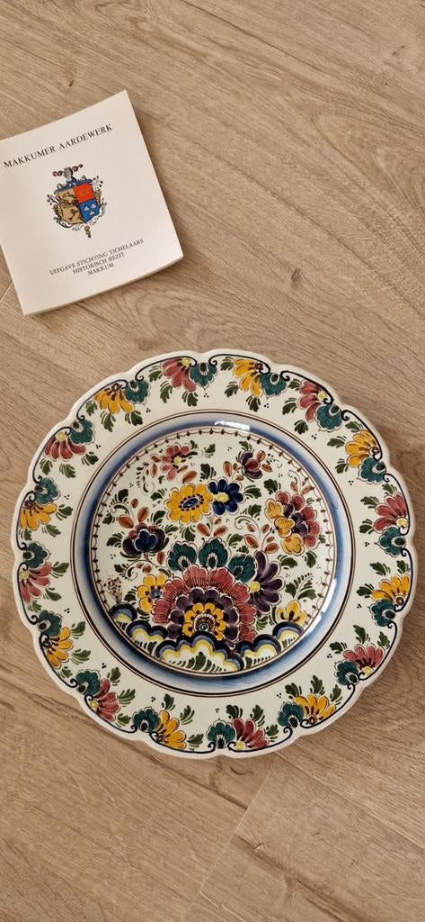 Makkum sierbord 35 cm diameter, Antiek en Kunst, Ophalen of Verzenden