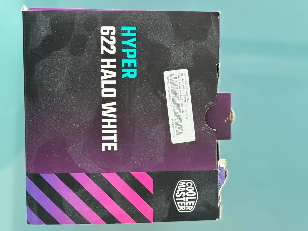 Cooler Master Hyper 622 Halo White CPU Koeler, Computers en Software, Computerkoelers, Ophalen of Verzenden, Nieuw, Luchtkoeling