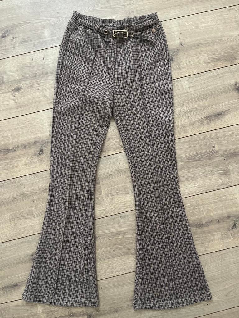Prachtige flared broek 152 Frankie & Liberty 12 jaar ruitjes, Ophalen of Verzenden, Zo goed als nieuw, Meisje, Broek