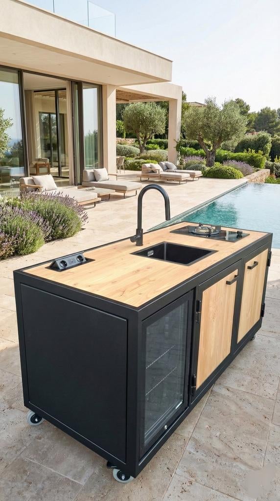 Buitenkeuken / tuinkamer meubel., Ophalen, Bonitavalburg, Houtskool, Nieuw