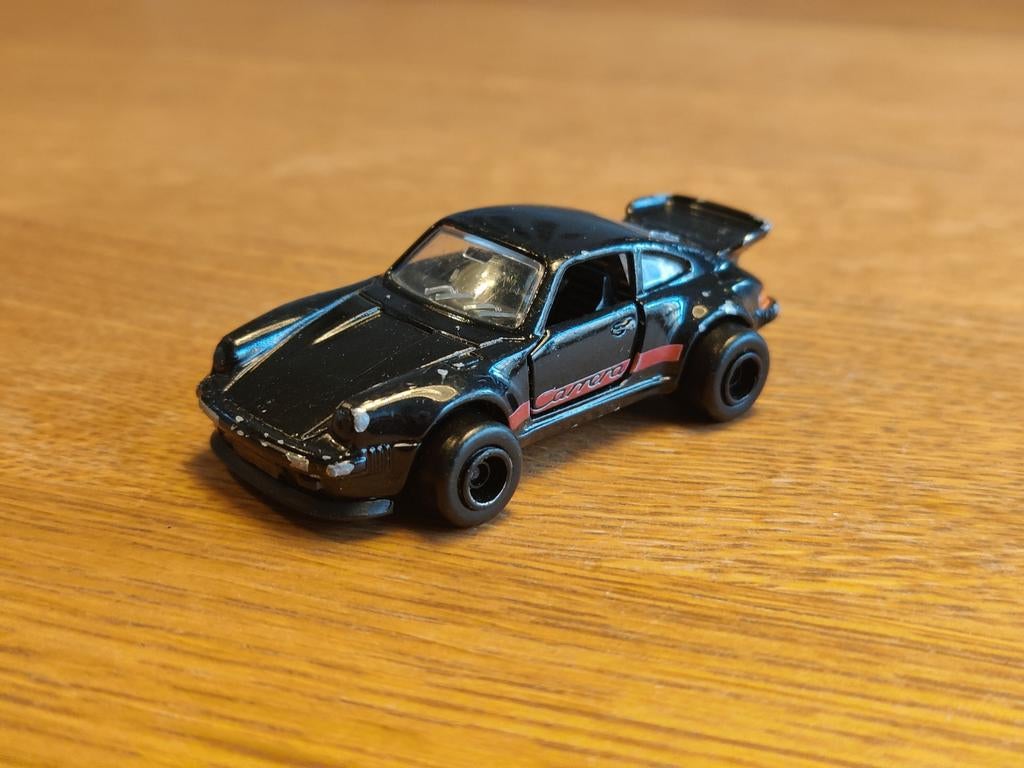 Majorette Porsche 911 Turbo ZWART, Ophalen of Verzenden, Nieuw