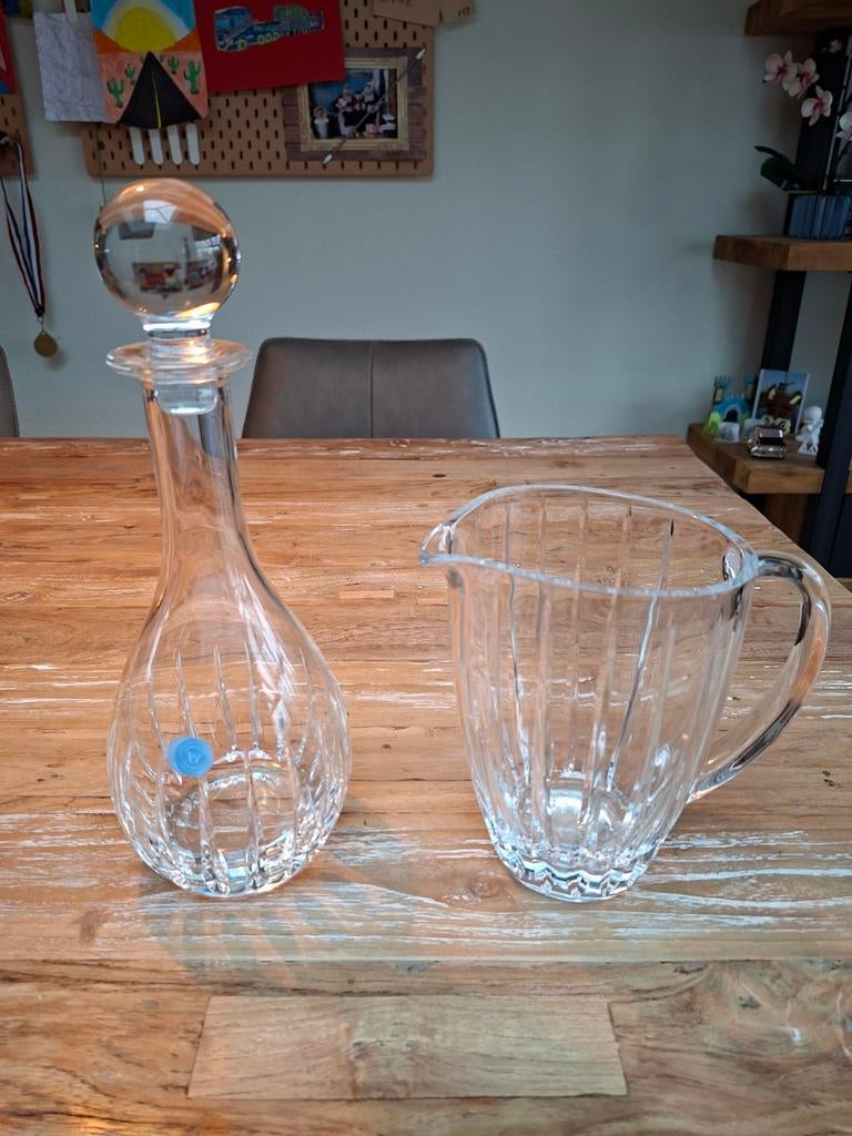 Wedgwood windsor kristal WATERKAN & KARAF *ongebruikt*, Ophalen of Verzenden