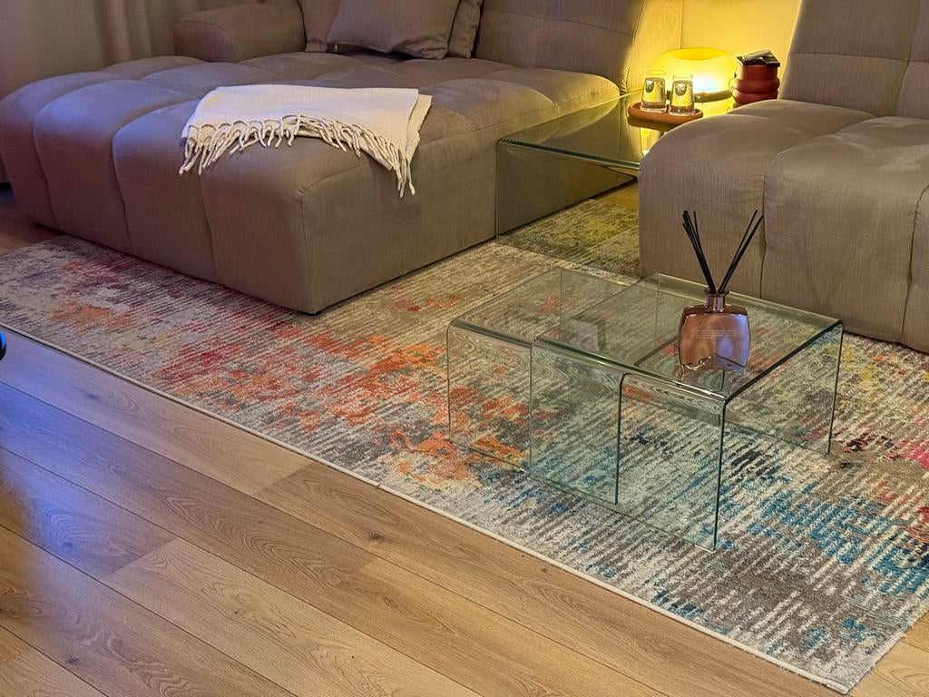 Vloerkleed Rugvista Monet Multicolor 200x300 cm, Ophalen, Zo goed als nieuw, 200 cm of meer, Grijs