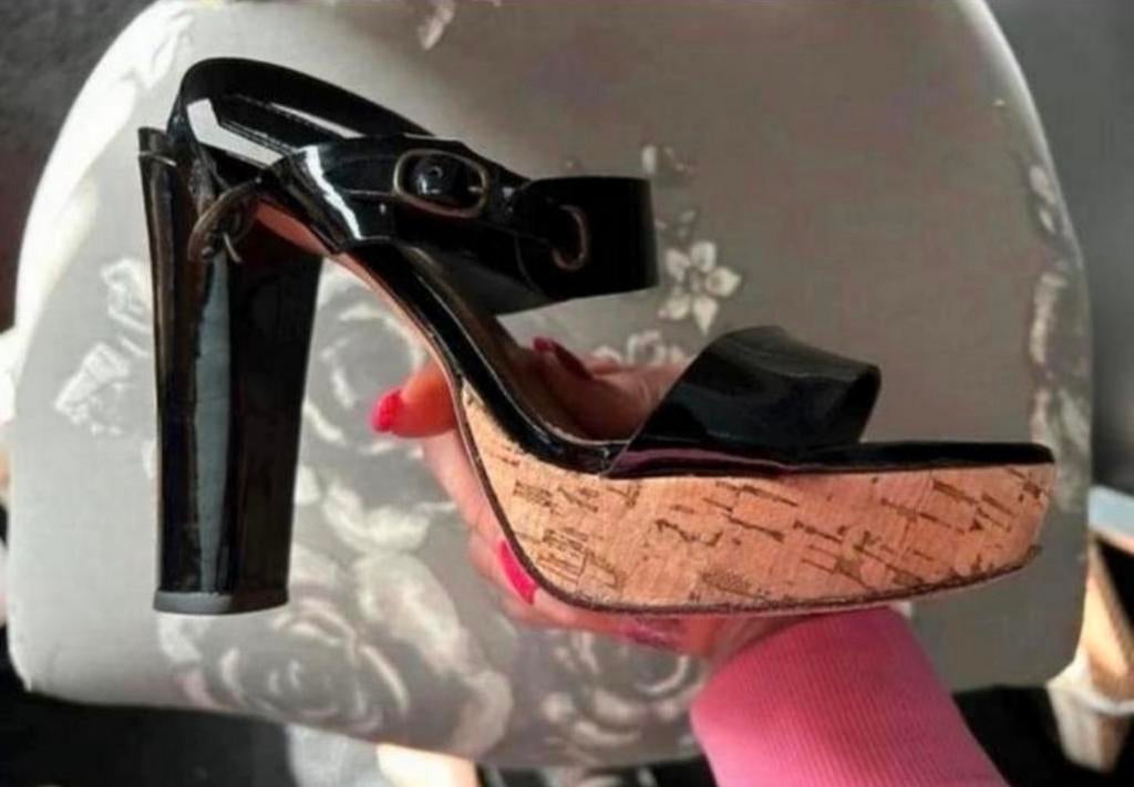 Tila March Paris Zwarte Lak Sandalette/Pumps Maat 38, Pumps, Zwart, Ophalen of Verzenden, Zo goed als nieuw