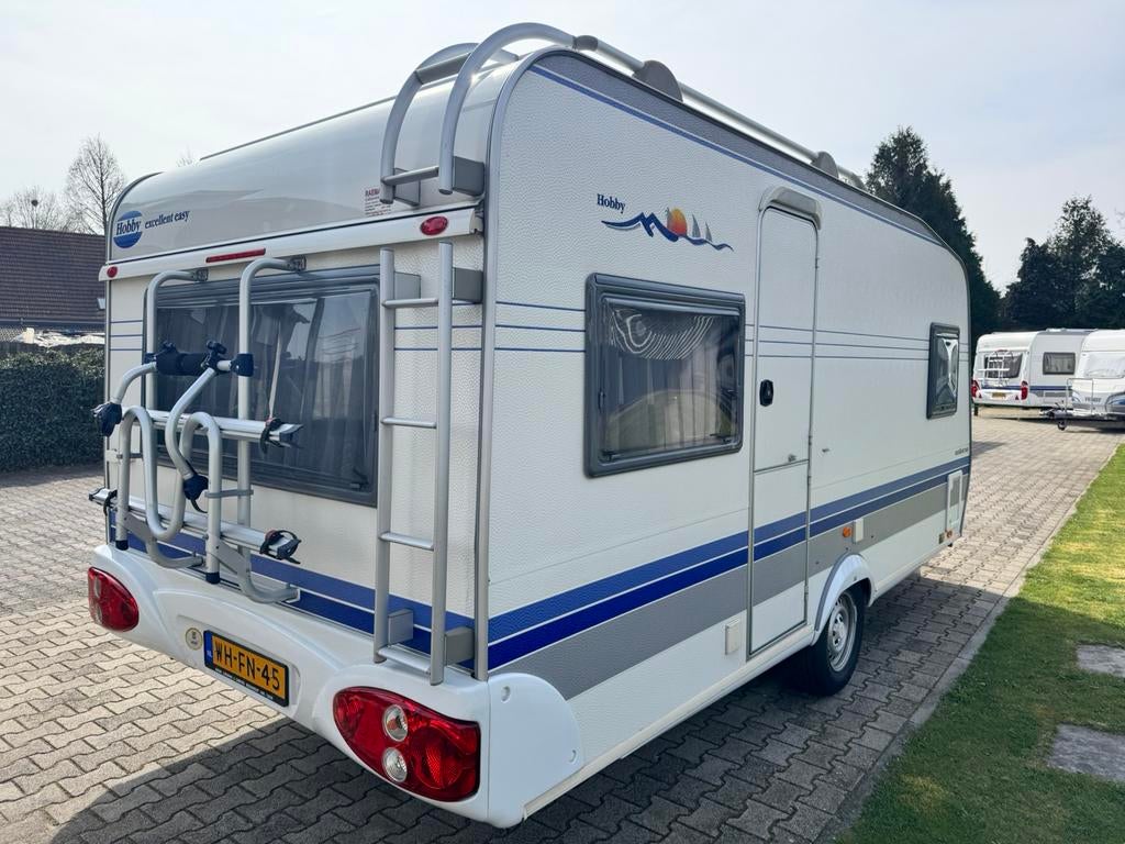 Als nieuw! HOBBY EXCELLENT EASY 460 UFE*isabella tent+luifel, Caravans en Kamperen, Rondzit, Hobby, _, 4 tot 5 meter
