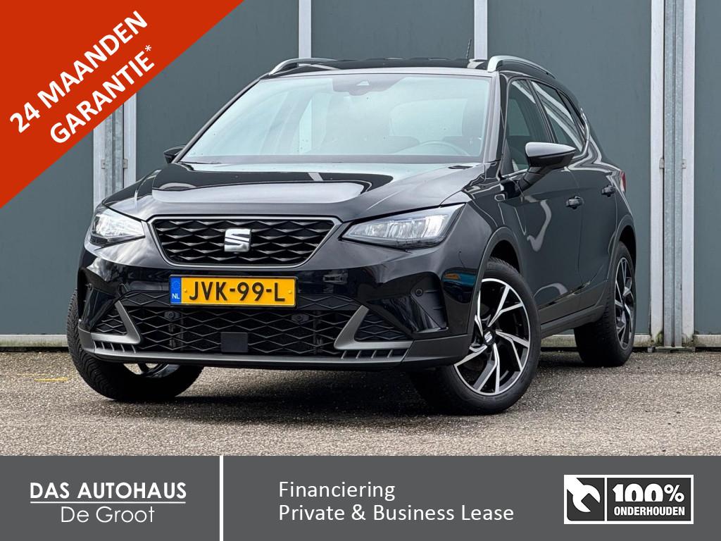 SEAT Arona 1.5TSI 150pk DSG FR | ACC | Navi | Camera | carpl, 12 maanden, 4 cilinders, 1239 kg, Leder en Stof