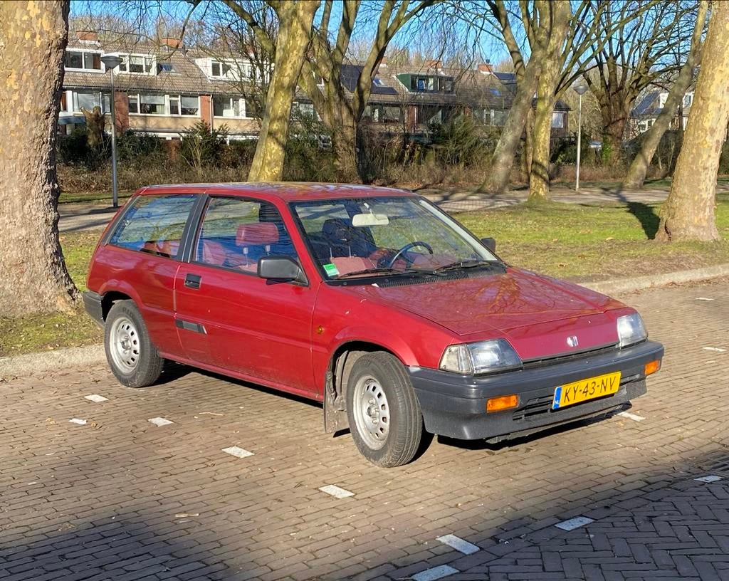 Honda Civic 1.3 Luxe Semi-aut 1984 Rood, 4 cilinders, Origineel Nederlands, Overige kleuren, Particulier