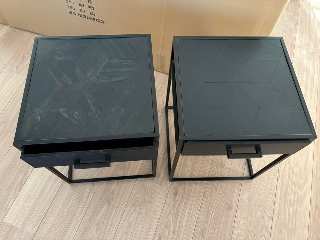 Nachtkasje Toscane kwantum, Minder dan 55 cm, Gebruikt, Vierkant, Ophalen