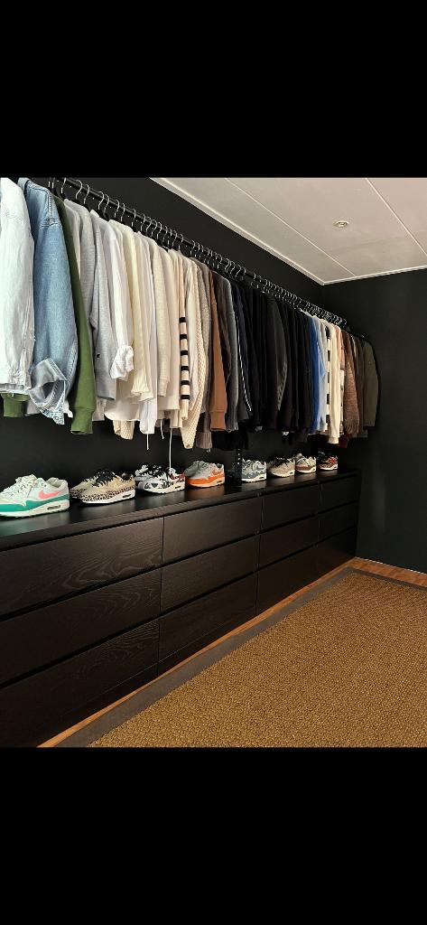 2 IKEA malm ladekasten zwart, Ophalen, Overige materialen, 150 tot 200 cm, Zo goed als nieuw