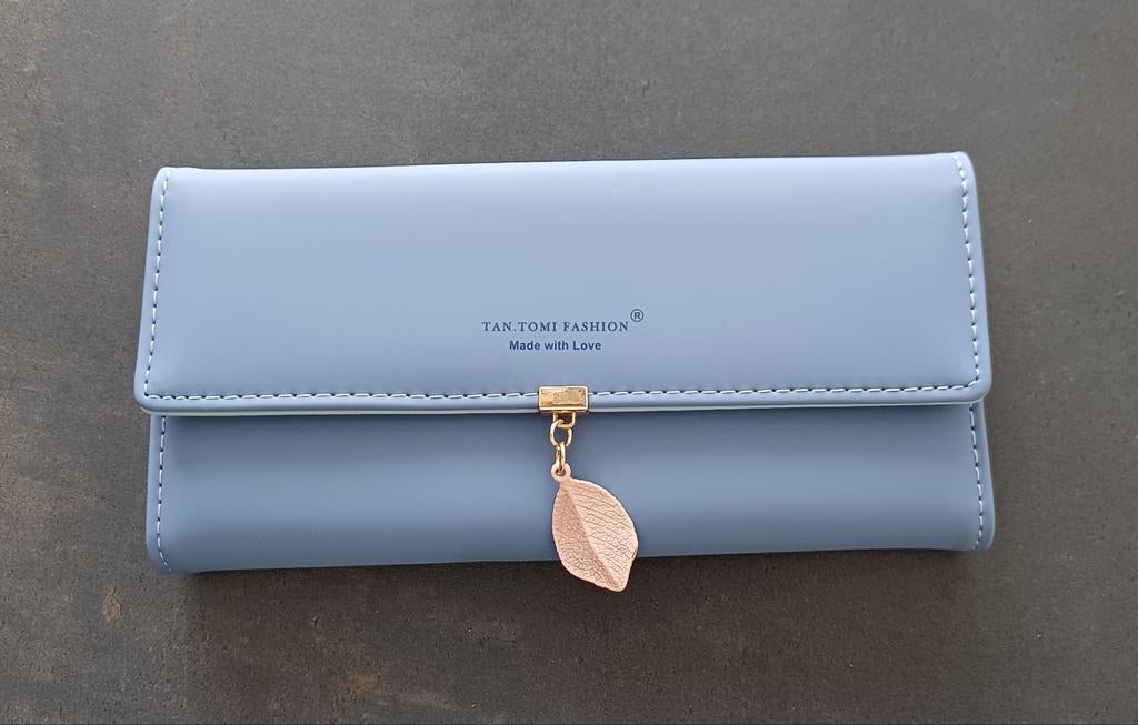 Tan Tomi fashion dames portemonnee pastelblauw, Ophalen of Verzenden, Nieuw, Blauw, Overige merken