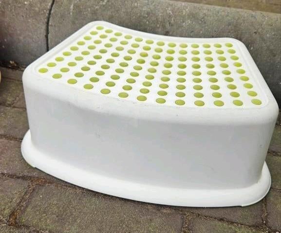 IKEA FÖRSIKTIG Kinderen Antislip Opstapkruk - Groen, Wit, Ophalen, Gebruikt