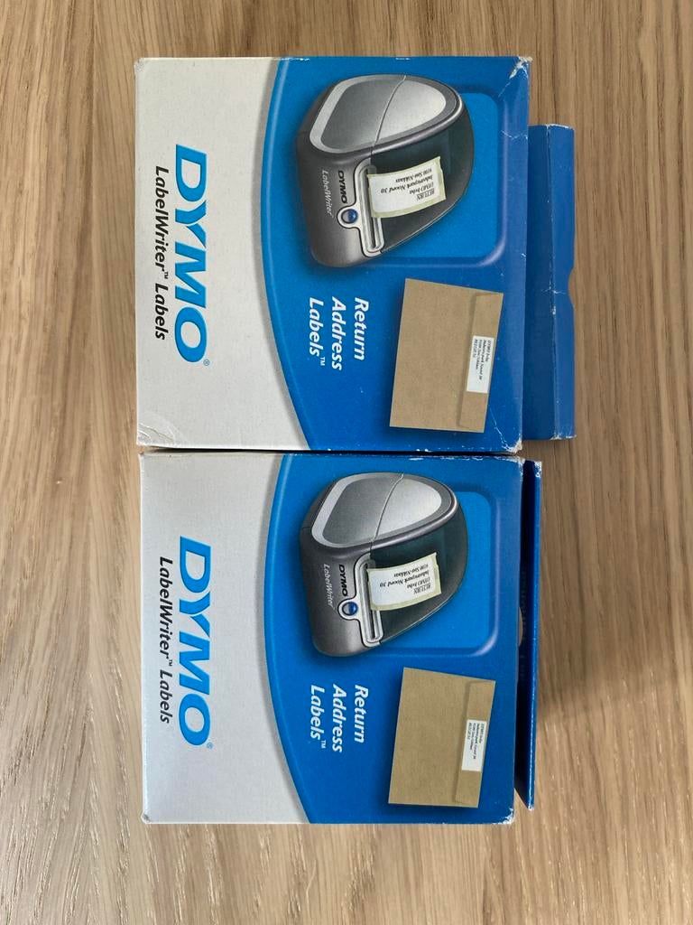Dymo LabelWriter 11352 Retour Adres Labels (2x 500 stuks), Ophalen, Nieuw, Etiket