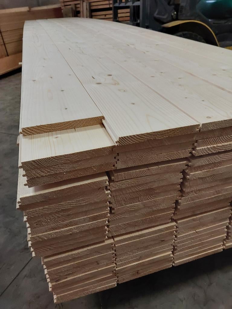 vuren vloerplanken 20mm dik 185mm breed netto lang 5,10m, Ophalen, Nieuw, Vloerdelen of -planken, 10 m² of meer