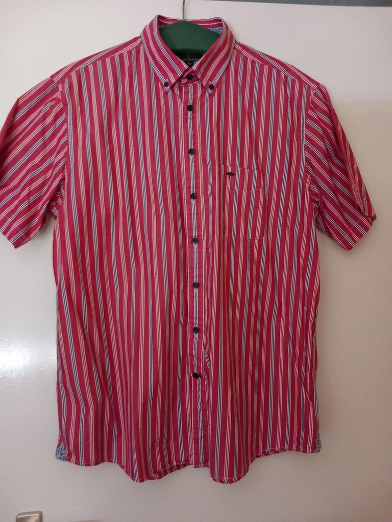 Merk: Fynch Hatton maat XXL rood gestreept, Ophalen of Verzenden, Zo goed als nieuw, Rood, Overige halswijdtes