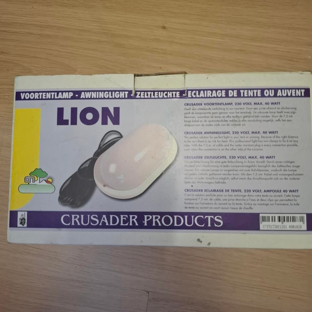 Voortent lamp, Ophalen, Zo goed als nieuw