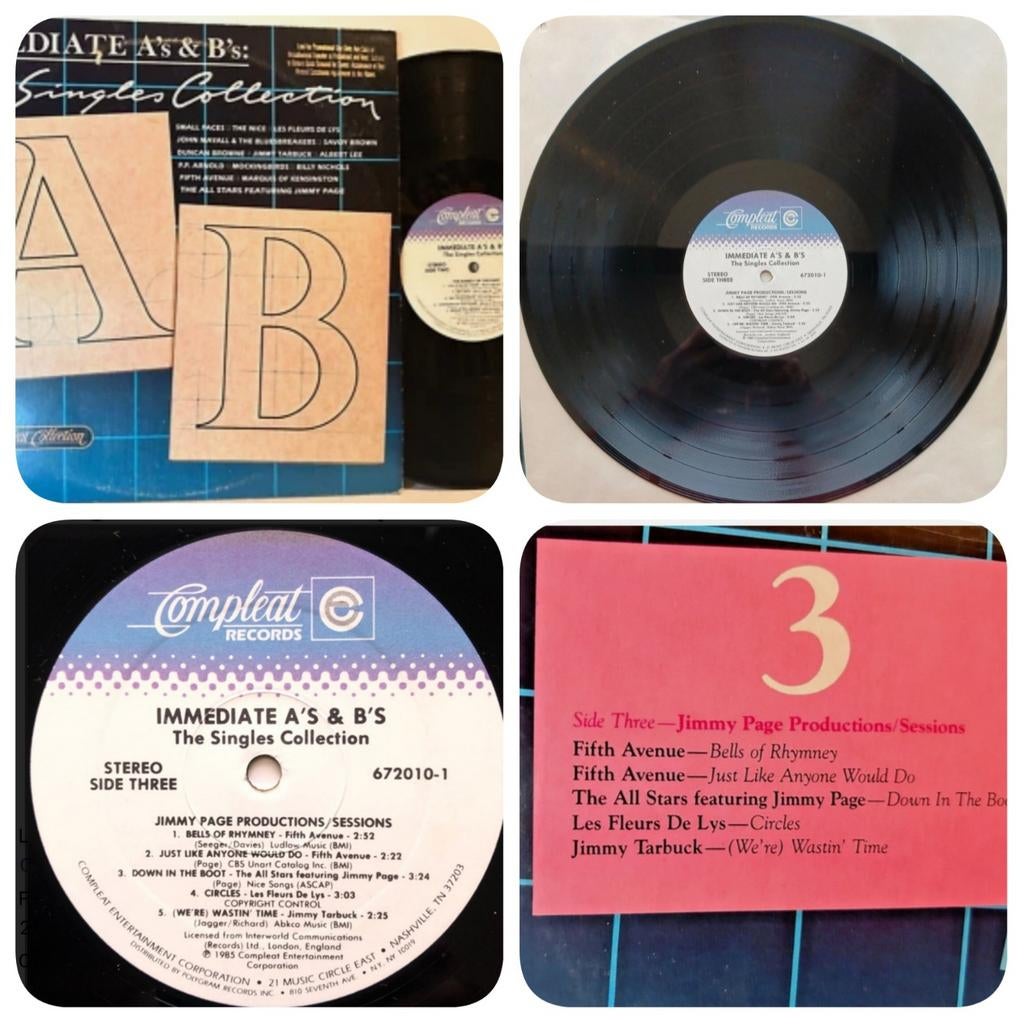 Immediate Records - A's & B's Single Collection 2lp's VG+, Cd's en Dvd's, Vinyl | Rock, Ophalen of Verzenden, Gebruikt, Overige formaten