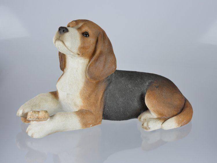Beagle pup Sandra Brue Sandicast beeld - vintage, Ophalen of Verzenden, Zo goed als nieuw, Dier