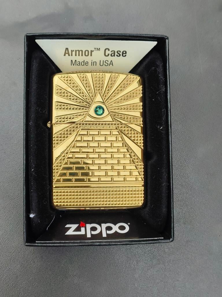 Zippo Eye of Providence Armor Case, Ophalen, Aansteker