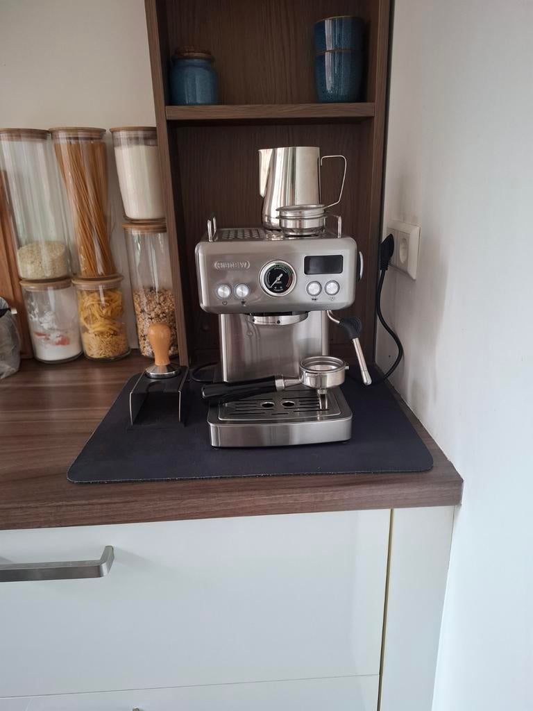 HiBREW H10A Espressomachine - Perfecte Koffie Thuis, Espresso apparaat, Gemalen koffie, Ophalen of Verzenden, Zo goed als nieuw