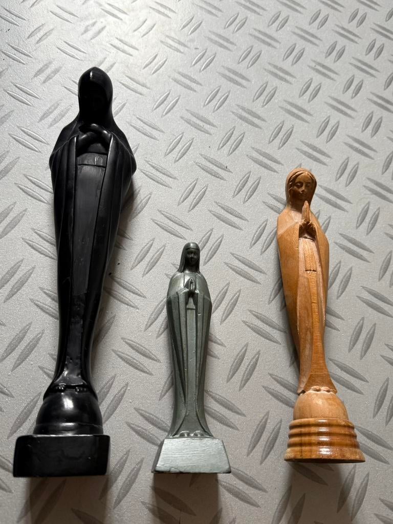 Set prachtige Madonna beelden, Antiek en Kunst, Antiek | Religie, Ophalen of Verzenden
