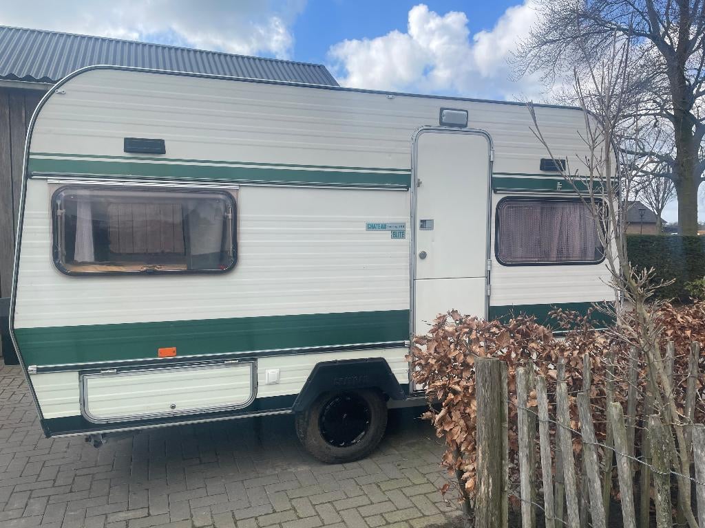 Chateau type 390 - volledig opgeknapt - met eigen kenteken, Caravans en Kamperen, Caravans, Luifel, Particulier, 500 - 750 kg