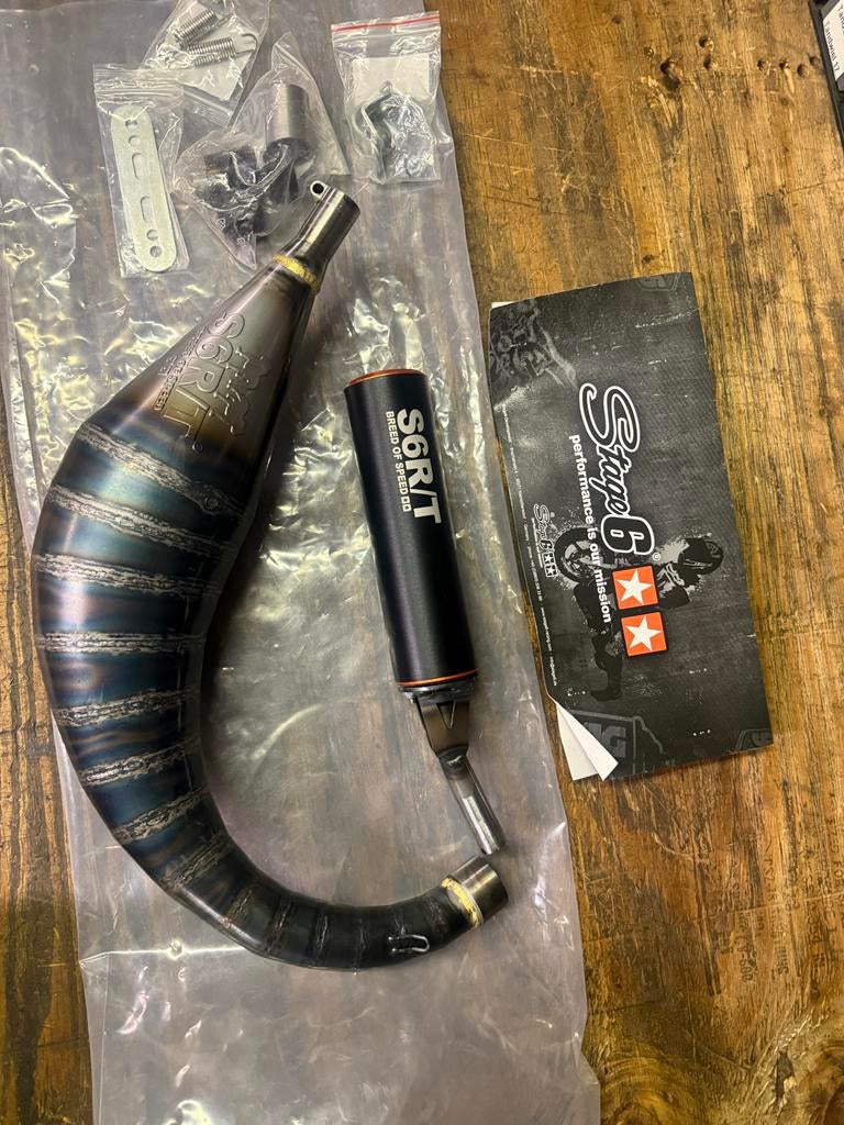 Am6 Stage6 R/T 70/80 uitlaat nieuw aanbieding, Fietsen en Brommers, Brommeronderdelen | Algemeen, Nieuw, Uitlaat, Beta, Beta