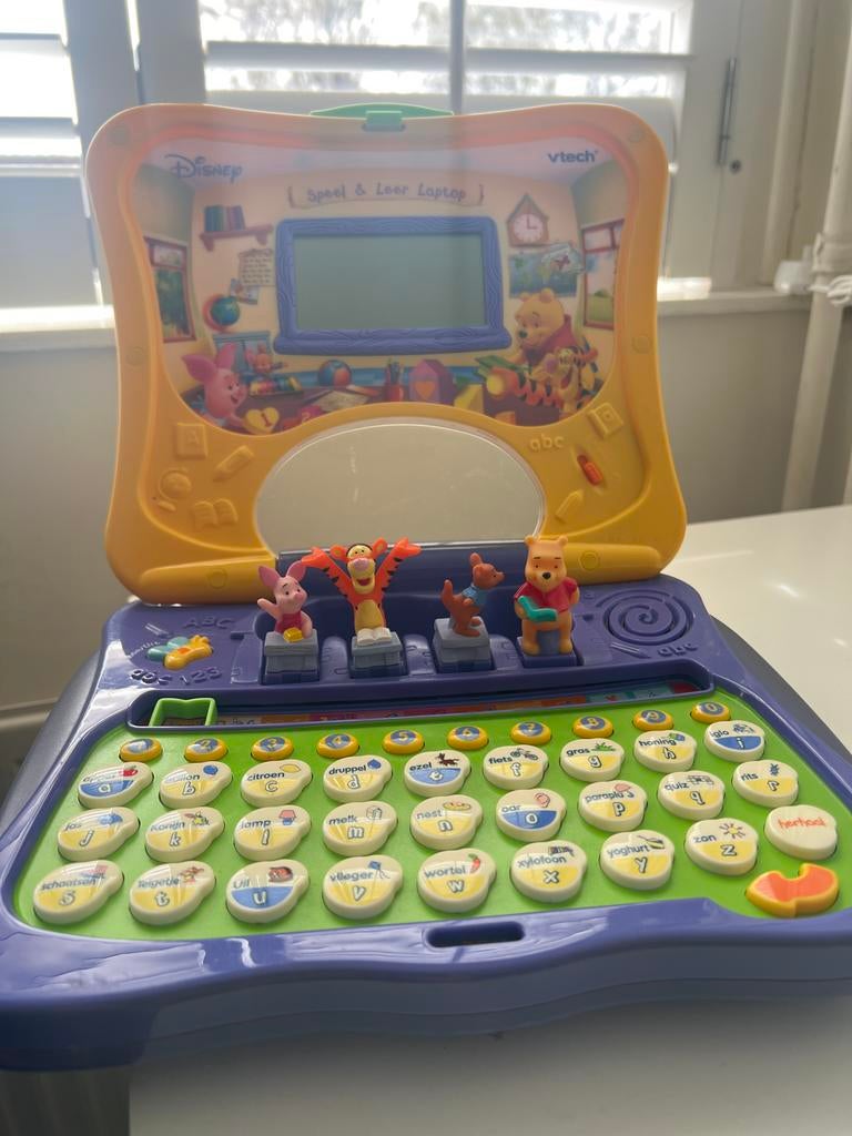 VTech Disney Speel & Leer Laptop Winnie de Poeh, Kinderen en Baby's, Speelgoed | Educatief en Creatief, Ophalen of Verzenden, Gebruikt