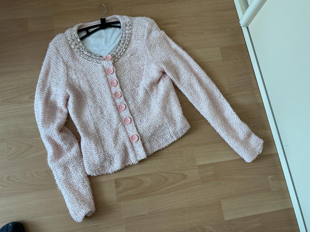 Stijlvol roze vest van Sāo Paulo, maat 38, Ophalen of Verzenden, Zo goed als nieuw, Maat 38/40 (M), Roze