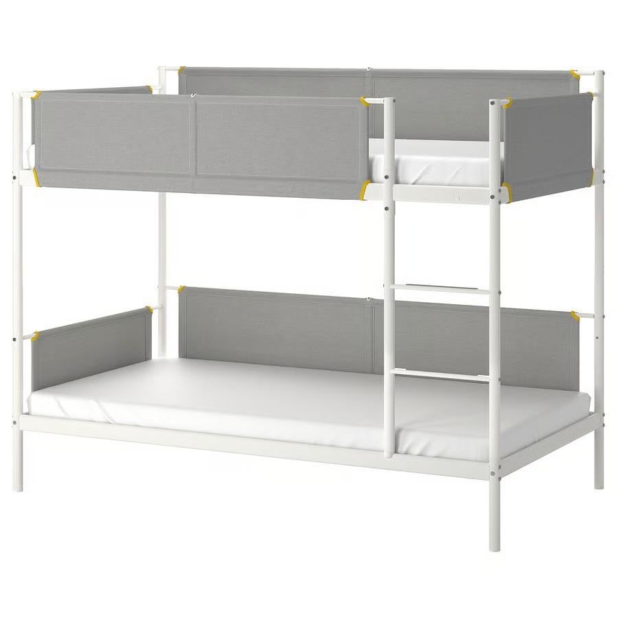 Stapelbed IKEA | VITVAL | in GOEDE staat | 2x 90x200cm, Kinderen en Baby's, Kinderkamer | Bedden, Gebruikt, 180 cm of meer, 85 tot 100 cm