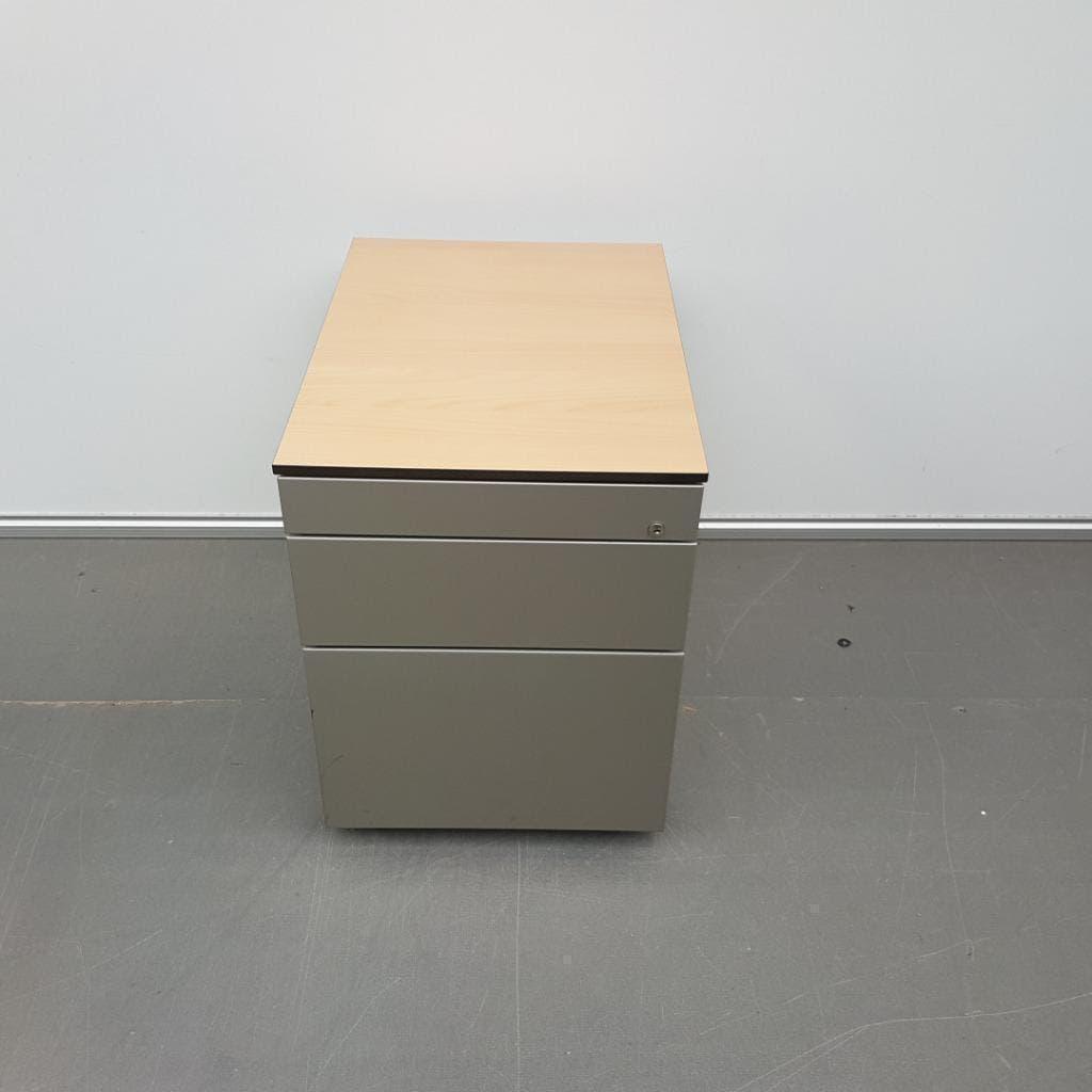 Grijze Eromes ladekasten met 3 lades 59x43x59 cm, Huis en Inrichting, Kasten | Ladekasten, Ophalen, Gebruikt, 5 laden of meer