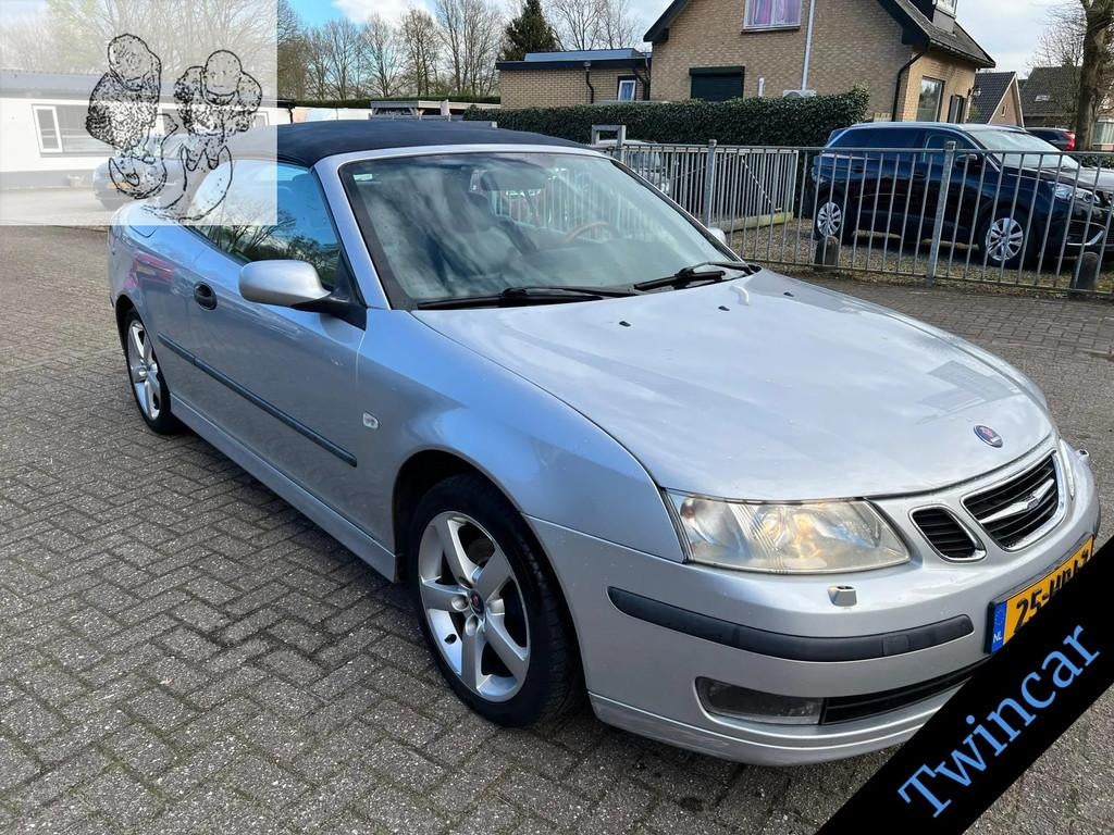 Saab 9-3 Cabrio 2.0T AUT. 209PK ARC ECC LEDER LMV, Automaat, 1998 cc, Gebruikt, Zwart
