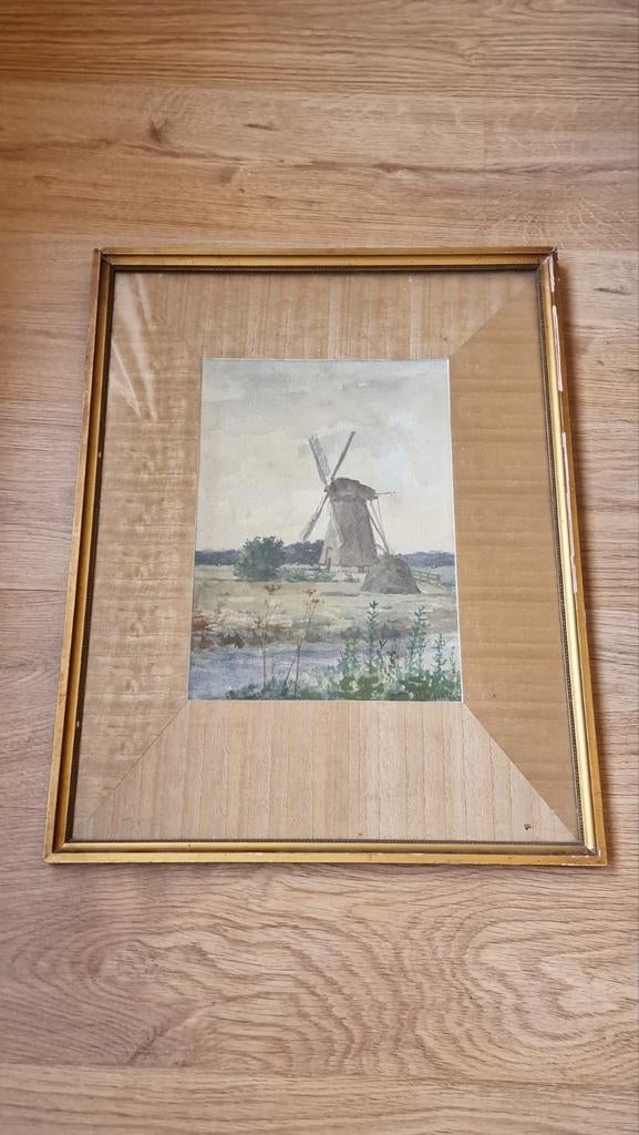 Hendrik Valkenburg Aquarel, Ophalen of Verzenden