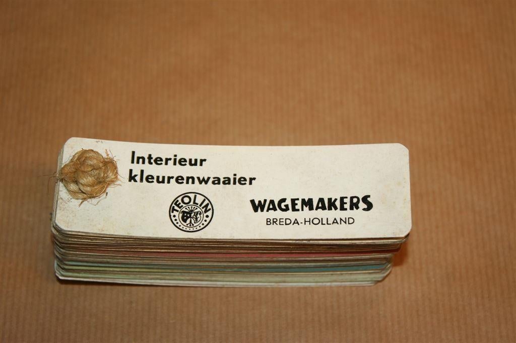 Oude Interieur Kleurenwaaier Wagemakers - Ca 1965 !!, Ophalen of Verzenden, Gebruikt, Overige typen
