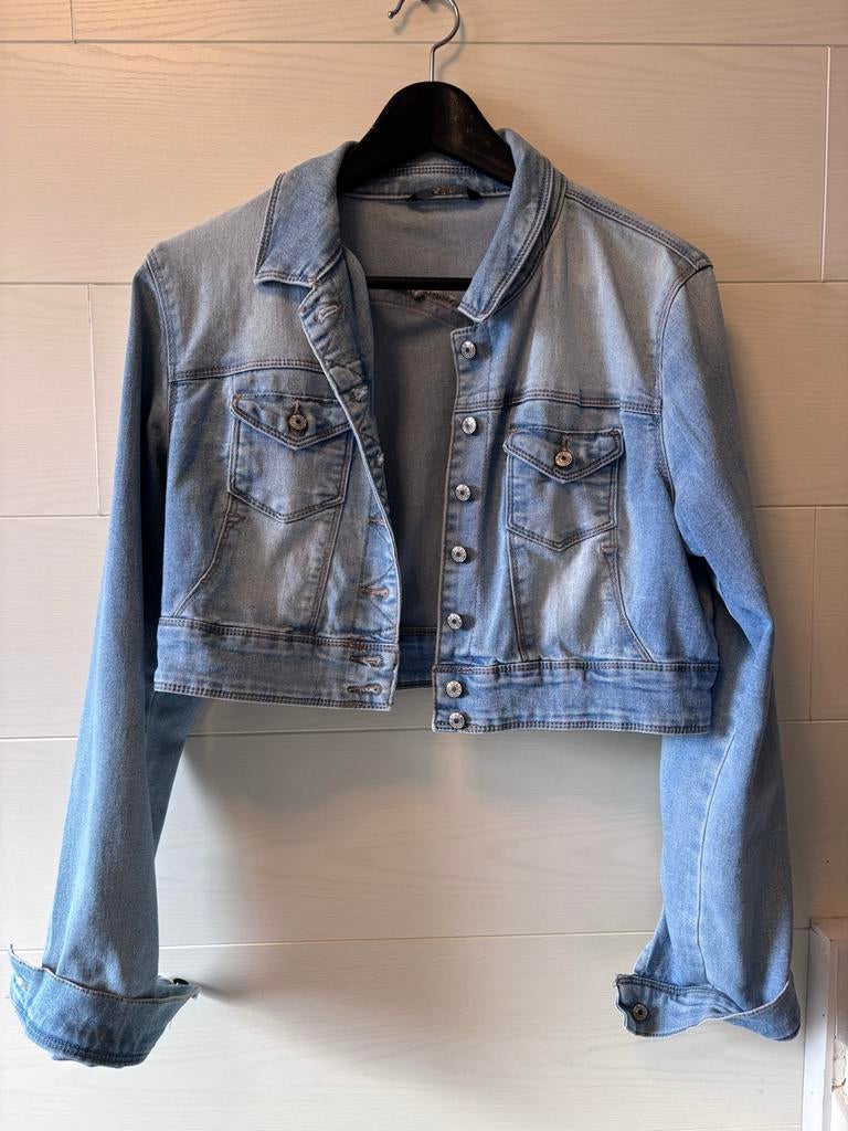 Only spijkerjasje maat 38, Ophalen of Verzenden, Gedragen, Maat 38/40 (M), Blauw