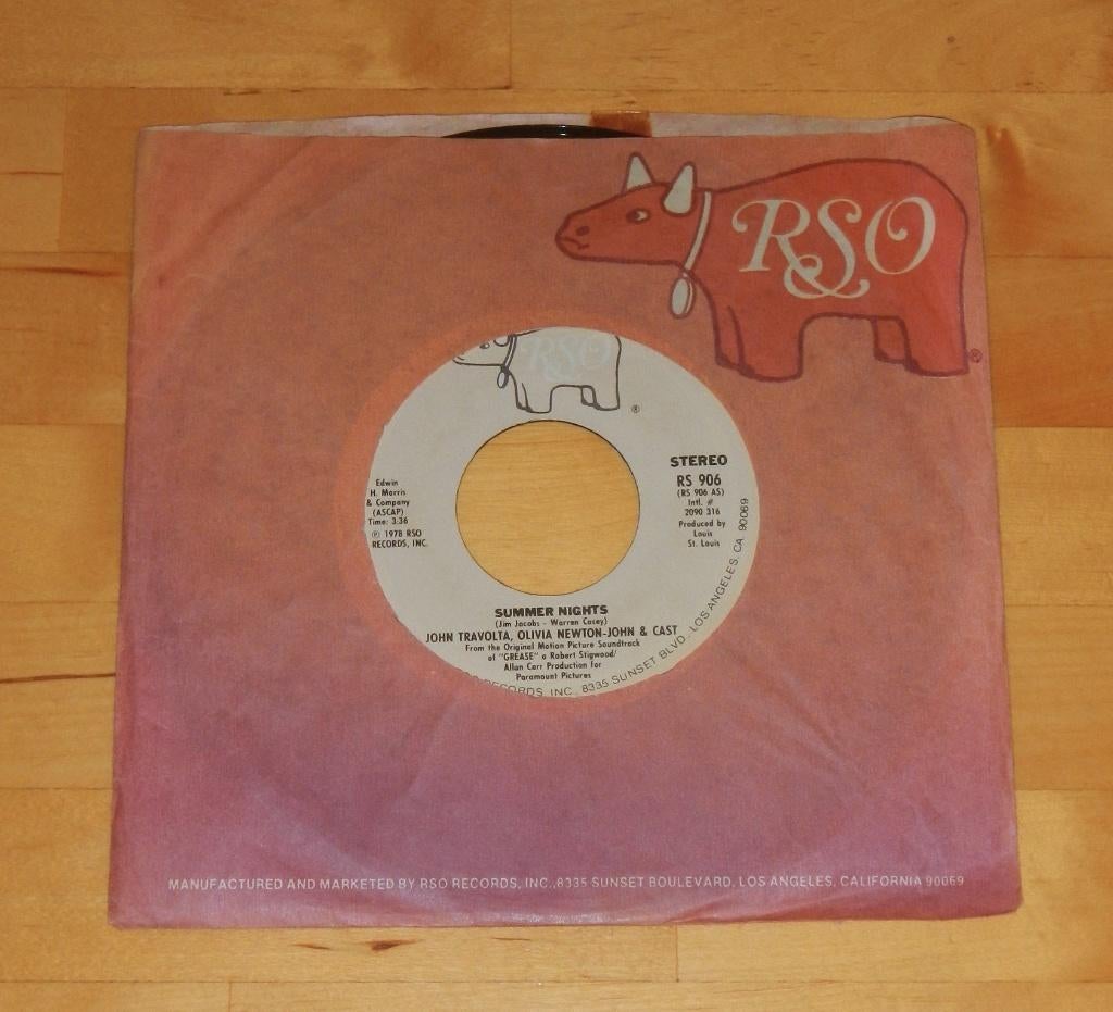 7" single John Travolta , Olivia Newton-John - Summer Nights, Ophalen, Gebruikt, Pop